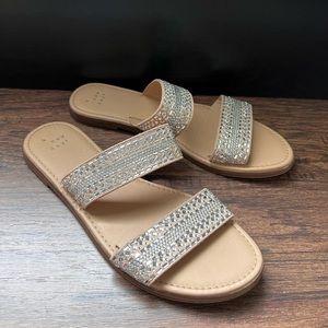A new day Sparkly Open Toe Sandals